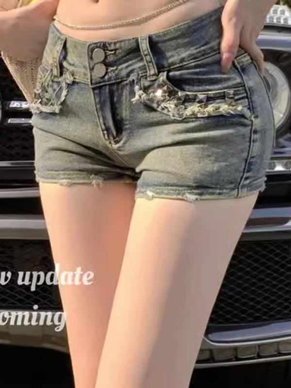 Retro Y2k Denim Shorts