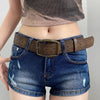 Y2K Ethnic Style Leather Belt