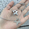 Y2K Hollow Star Necklace