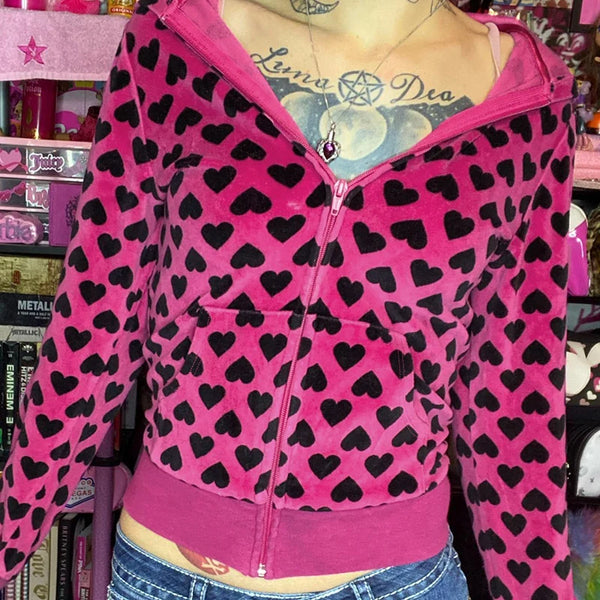 Velvet Y2K Zip Jacket