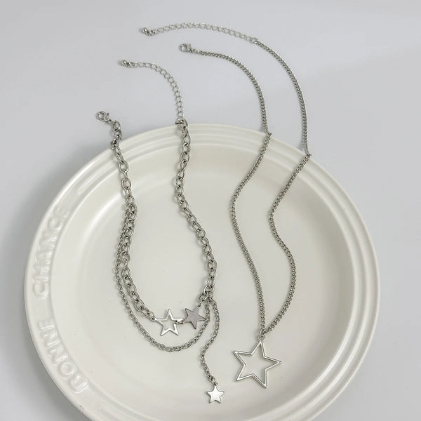 Salircon Y2K Star Necklace