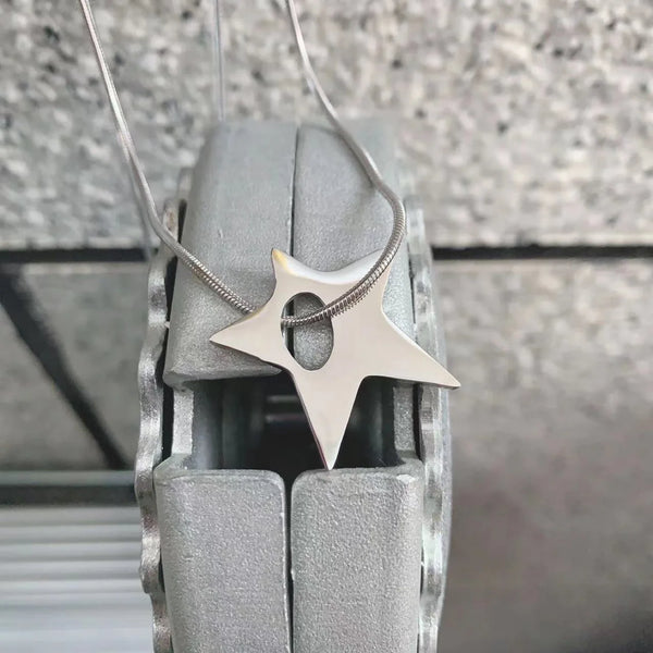 Y2K Hollow Star Necklace