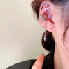 Pink Y2K Crystal Earrings