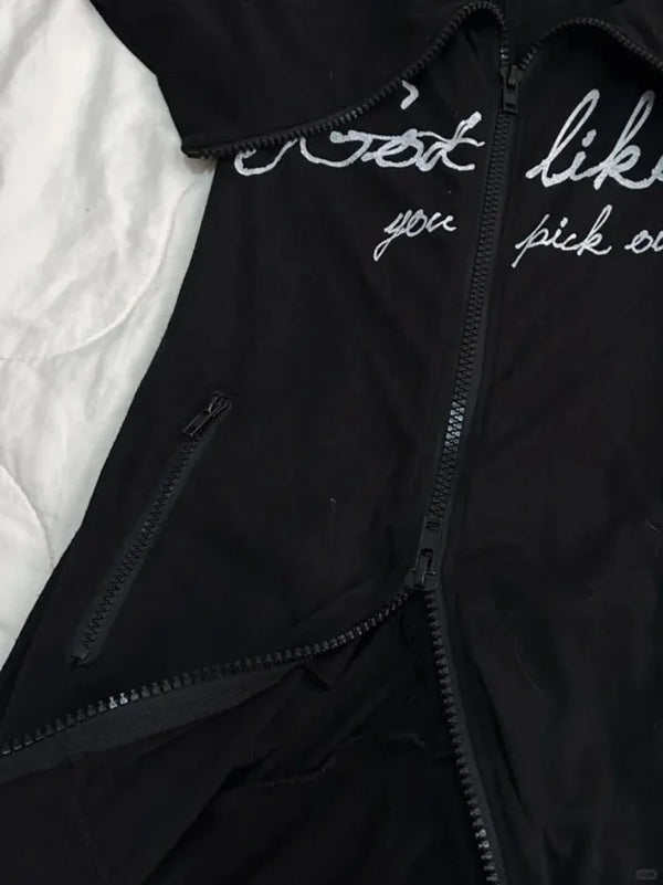 Y2K Zipper Short Skirt