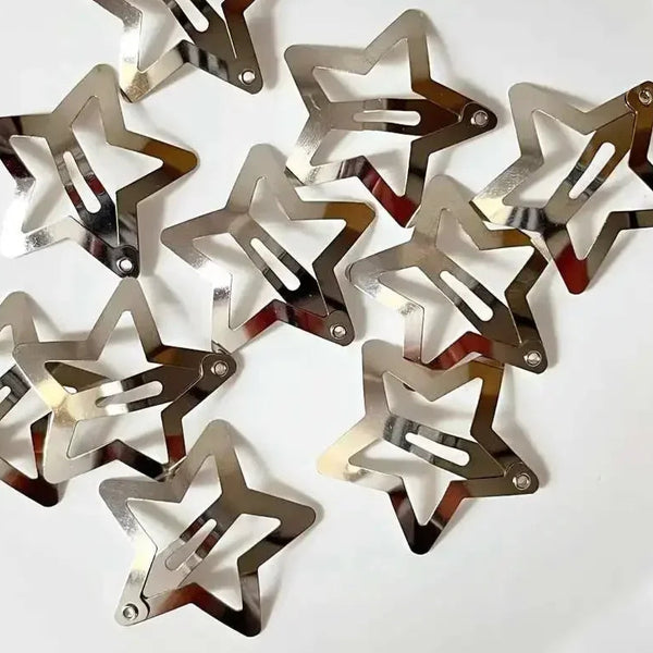 Y2K Metal Snap Hairpins