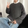 Y2K Solid Color Knit Sweater