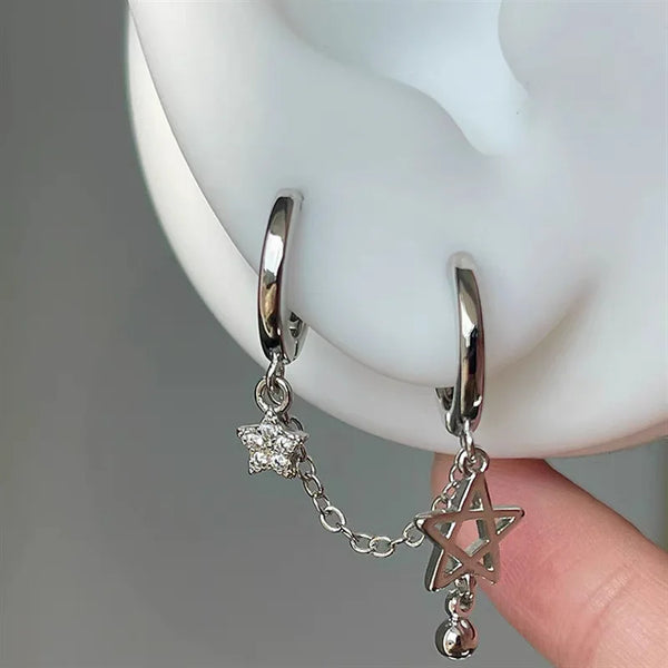 Y2K Star Chain Earing