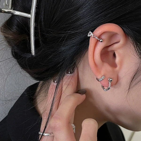 Y2K Hollow Heart Earing