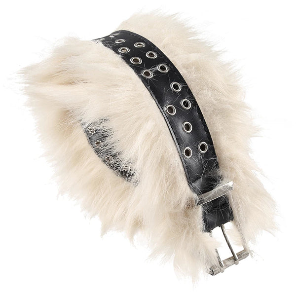 Y2K Faux Fur Belt