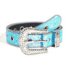 Y2K Rhinestone Leather Belt