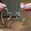 Y2K Heart Hoop Earrings