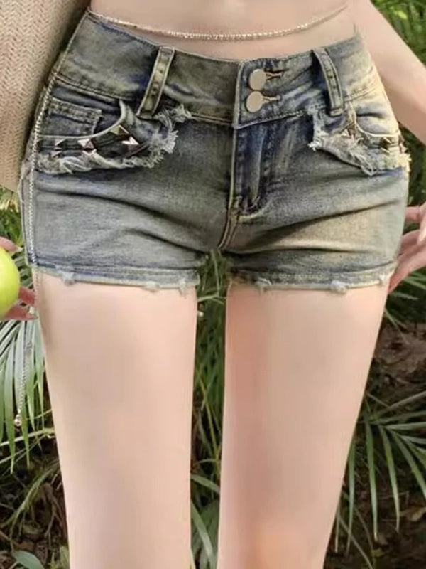 Retro Y2k Denim Shorts
