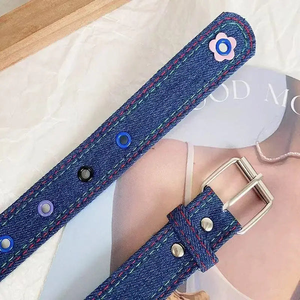Y2K Cute Canvas Belt