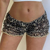 Y2K Leopard Print Shorts