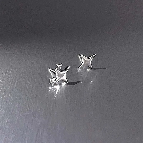 Y2K Hollow Pentagonal Earrings