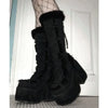 Y2K Fur High Heel Boots