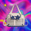 Y2K Trendy Star Ita Bag Lolita Girl Transparent Pocket Fashion Crossbody Bag Women's DIY Display Shoulder Bag Cute Purse Handbag