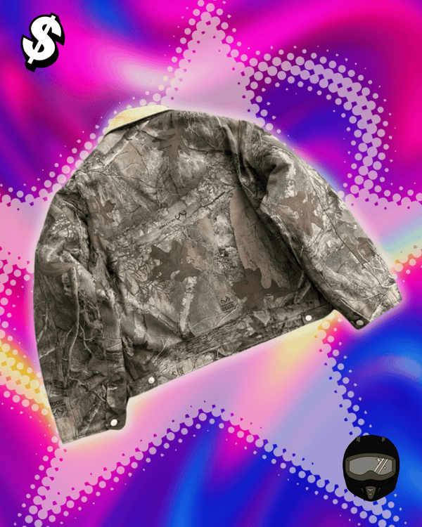 Y2K fashion camouflage men jacket American style street casualwear V neck polo top vintage pattern men women Harajuku sweatshirt