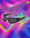 Trendy Y2K Cycling Sunglasses Outdoor Millennium Futuristic Sun Glasses UV Protection Street Shooting Eyewear for Women & Men