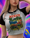 Mexico 90s korean fashion yk2 crop top Female Harajuku manga 90s 2000s t-shirts cropped