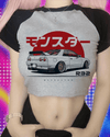 Monster Skyline R32 car fairycore trashy aesthetic crop top Woman yk2 kawai goth fairy grungeteeclothes