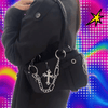 Vintage Spice Girls Y2k Women Handbags Punk Trendy Biker Chain Cross Shoulder Bag Ladies Underarm Tote Bag Повседневная Сумка
