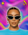 Trendy Y2K Cycling Sunglasses Outdoor Millennium Futuristic Sun Glasses UV Protection Street Shooting Eyewear for Women & Men
