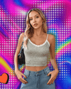 Hugcitar 2024 Leopard Print Slips Bows Patchwork Lace Sexy Slim Crop Camis Top Summer Fashion Women Y2K Outfits Festival Party