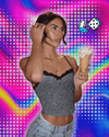 Hugcitar 2024 Leopard Print Slips Bows Patchwork Lace Sexy Slim Crop Camis Top Summer Fashion Women Y2K Outfits Festival Party