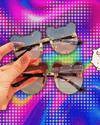 Fashionable New Outdoor Travel Skiing Sunglasses Cartoon Bear Sunglassess for Boy Girl Children Rimless Casual Sunglasses UV400