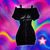 Elegant Party Woman Dresses Vintage Short sleeve Zipper Bag hip Skirt Sexy Girl Green Dress Gothic Letter Sling Short Skirt Y2k