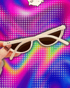 Hot Sale Vintage Cat Eye Sunglasses Half-frame Shades Goggle Sun Glasses Fashion Trendy UV400 Eyewear Accessories for Women