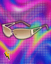 Y2k Sunglasses Women Men Oversized Brand Designer Gradient Goggle Sun Glasses Steampunk Glasses Shades Eyewear Mirror Eyeglasses