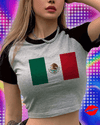 Mexico 90s korean fashion yk2 crop top Female Harajuku manga 90s 2000s t-shirts cropped