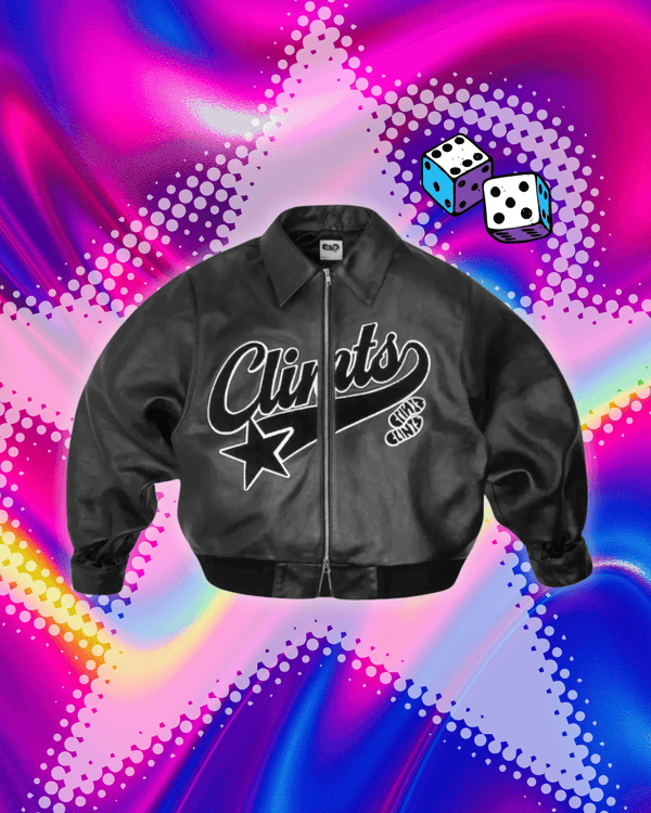 Y2K Motorcycle-Style Leather Jacket