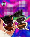 Hot Sale Vintage Cat Eye Sunglasses Half-frame Shades Goggle Sun Glasses Fashion Trendy UV400 Eyewear Accessories for Women