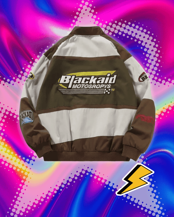 2022 autumn and winter new American retro hip-hop Y2K loose men and women thin baseball clothing street racing clothingjacket