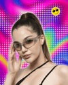 Sunglasses Women New Punk Y2K Goggle Luxury Brand Wrap Square Sun Glasses 2000'S Shades Eyewear UV400 Female Designer Eyeglasses
