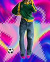 Brazil Aesthetic Zip Up Hoodies 2000s Retro Grunge Mall Goth Jacket Coat Y2K  Vintage Slim Sweatshirts Letter Embroidery Graphic