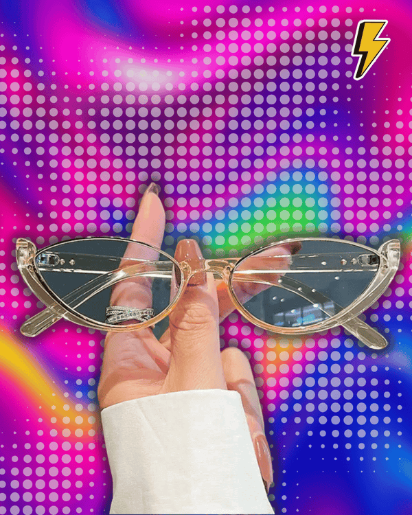 Hot Sale Vintage Cat Eye Sunglasses Half-frame Shades Goggle Sun Glasses Fashion Trendy UV400 Eyewear Accessories for Women
