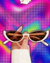 Hot Sale Vintage Cat Eye Sunglasses Half-frame Shades Goggle Sun Glasses Fashion Trendy UV400 Eyewear Accessories for Women