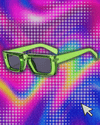 New Y2K Sunglasses for Men Women Trendy Sun Glasses Goggle Man Brand Designer Square Glasses Shades Female UV400 Eyewear