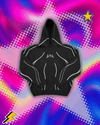 Divin Vintage Washed Jacket Y2K Zipper Hoodie Mens Rock Hip Hop Retro Embroidery Oversized Hoodie Sweatshirt Zipper Jacket Coats