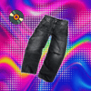 Baggy Jeans for Men Y2k Hip Hop Distressed Retro Black PantsOversized Embroidery Harajuku Gothic Wide Leg Trousers Streetwear