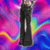 REDDACHiC Dual-Button Low Rise Women Cargo Pants Grunge Zipper Decor Pockets Do Old Whiskers Flare Jeans Grayu Y2k Streetwear