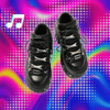 Y2K Black Punk Heel Boots