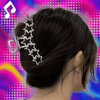 Y2K Silver Star Hair Claw