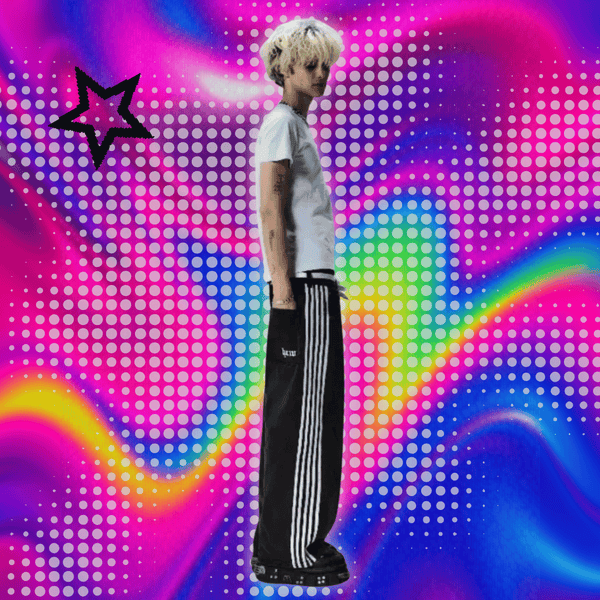 Y2k Harajuku Street Distressed Striped Black Jeans Women Korean Fashion Casual Straight Pants Classic Simple Loose Denim Pants