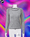 MSCSZ Black See-Though Knitted Sweater Women Fall Thin Mohair Wool Sweater For Women Pullovers O-neck Long Sleeve Top Y2K