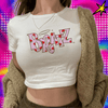 Bratz hippiecyber y2k fairy grungecrop top Female gothic90s vintage trashy clothing